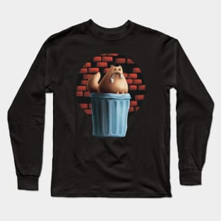 Trashcan Cat Long Sleeve T-Shirt